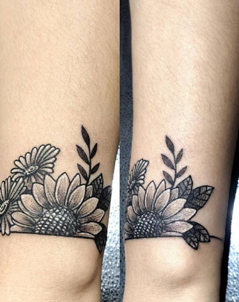 花儿纹身图片_手臂手部纹身图案