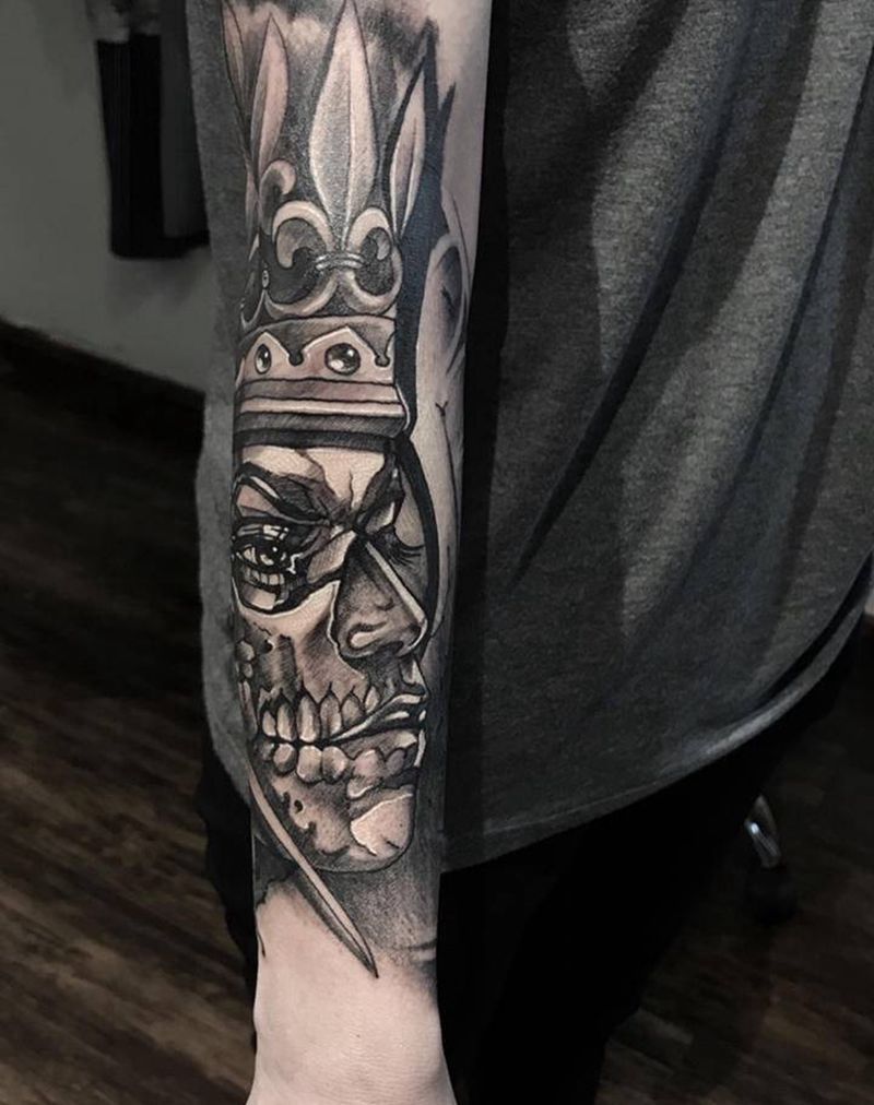 欧美风格纹身图片_手臂欧美写实纹身图案