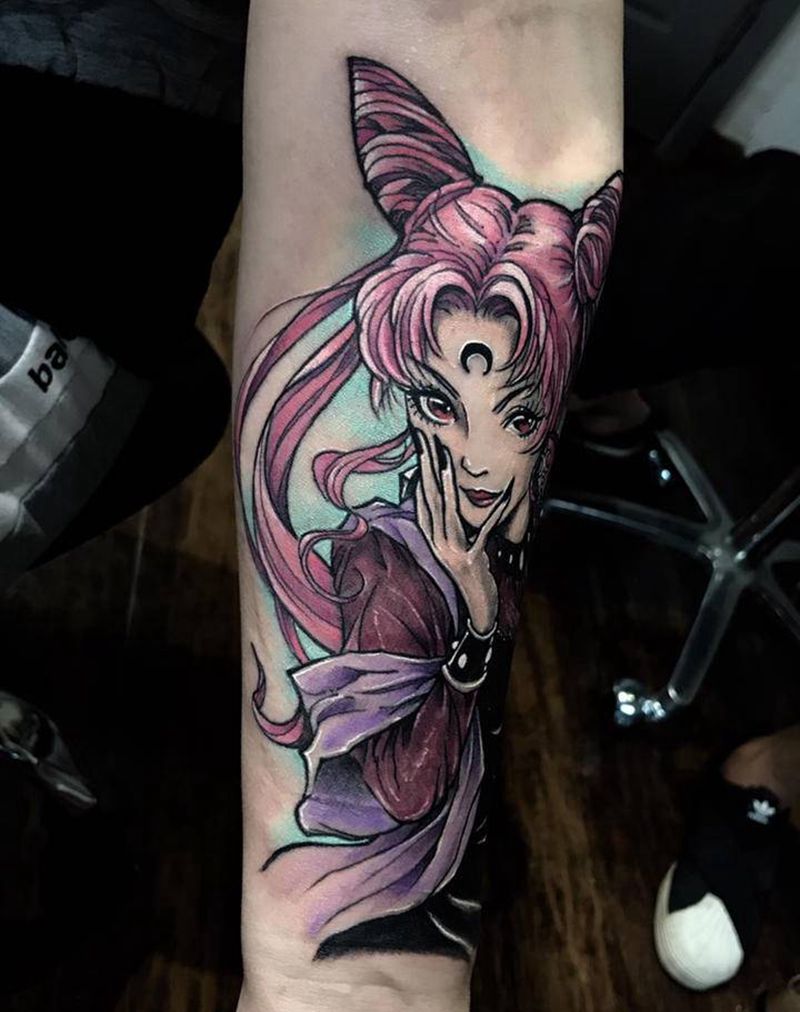 美少女战士纹身图片_手臂New School欧美写实纹身图案