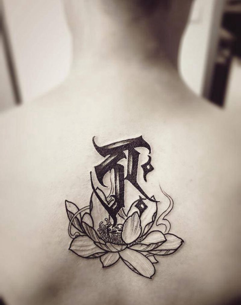 梵文纹身图片_几何图腾纹身图案