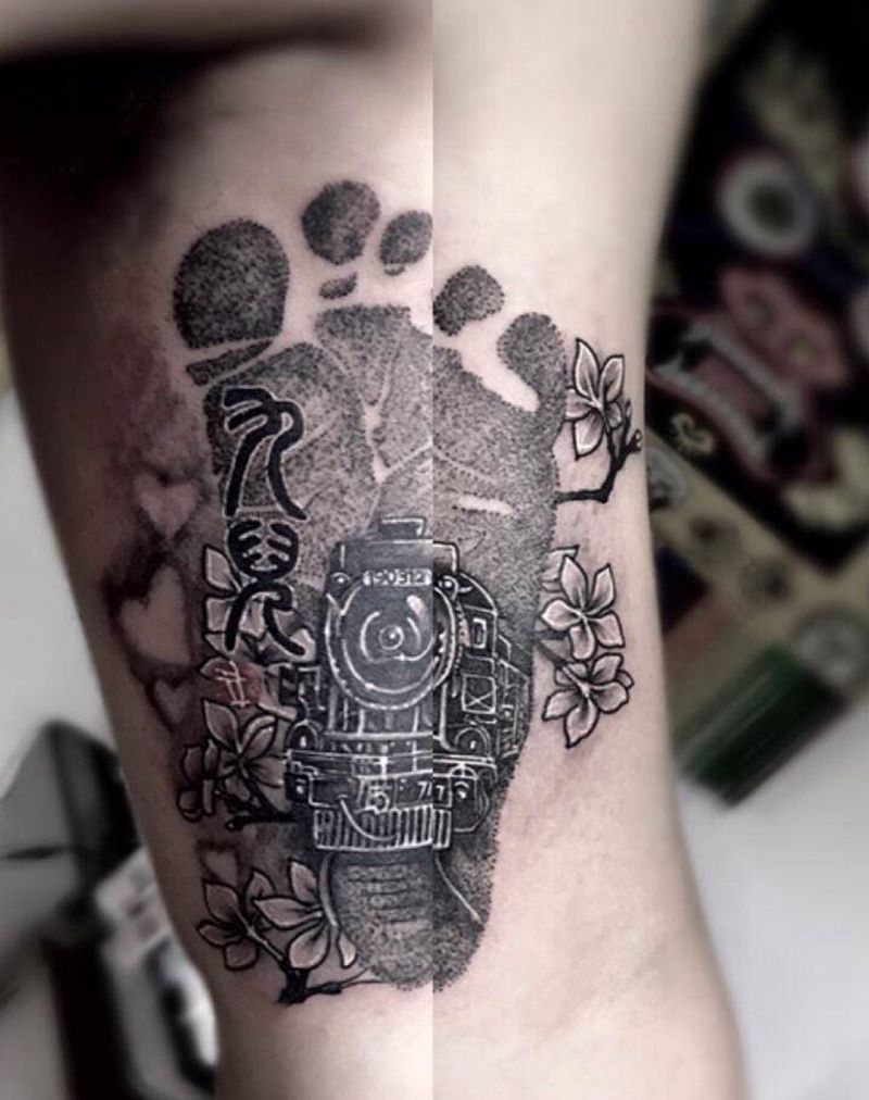 留念纹身图片_手臂欧美写实纹身图案