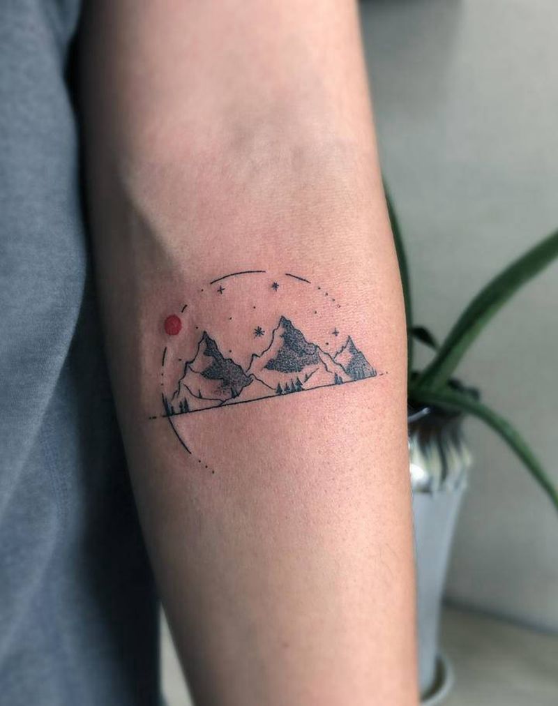 小清新纹身纹身图片_手臂图腾点刺纹身图案