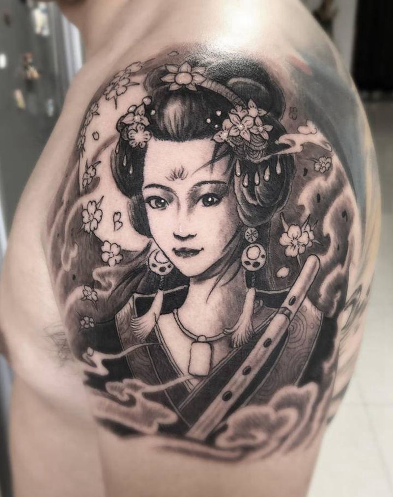 顾客媳妇儿纹身图片_手臂新传统纹身图案