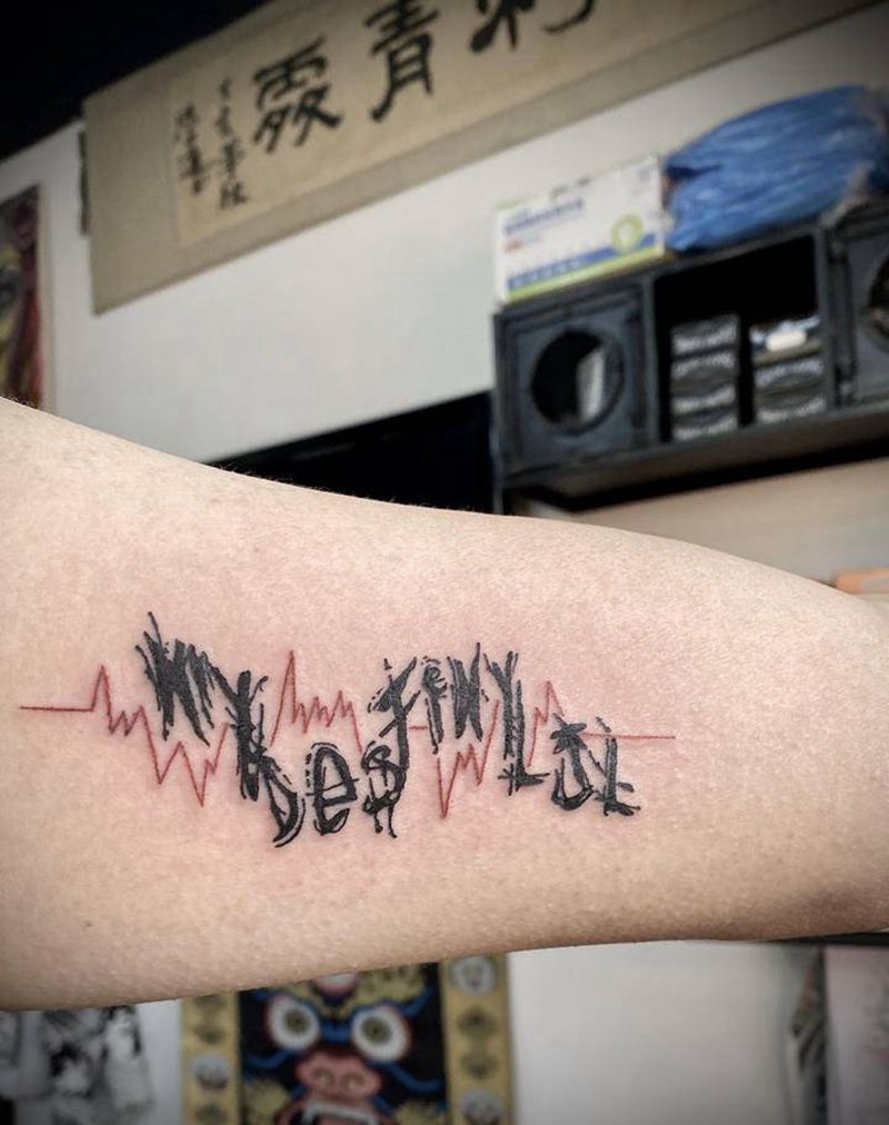 英文纹身图片_手臂花体字纹身图案