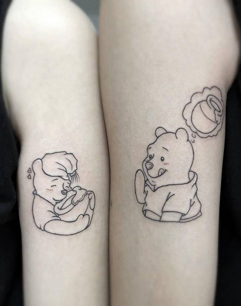 小熊维尼纹身图片_手臂图腾纹身图案