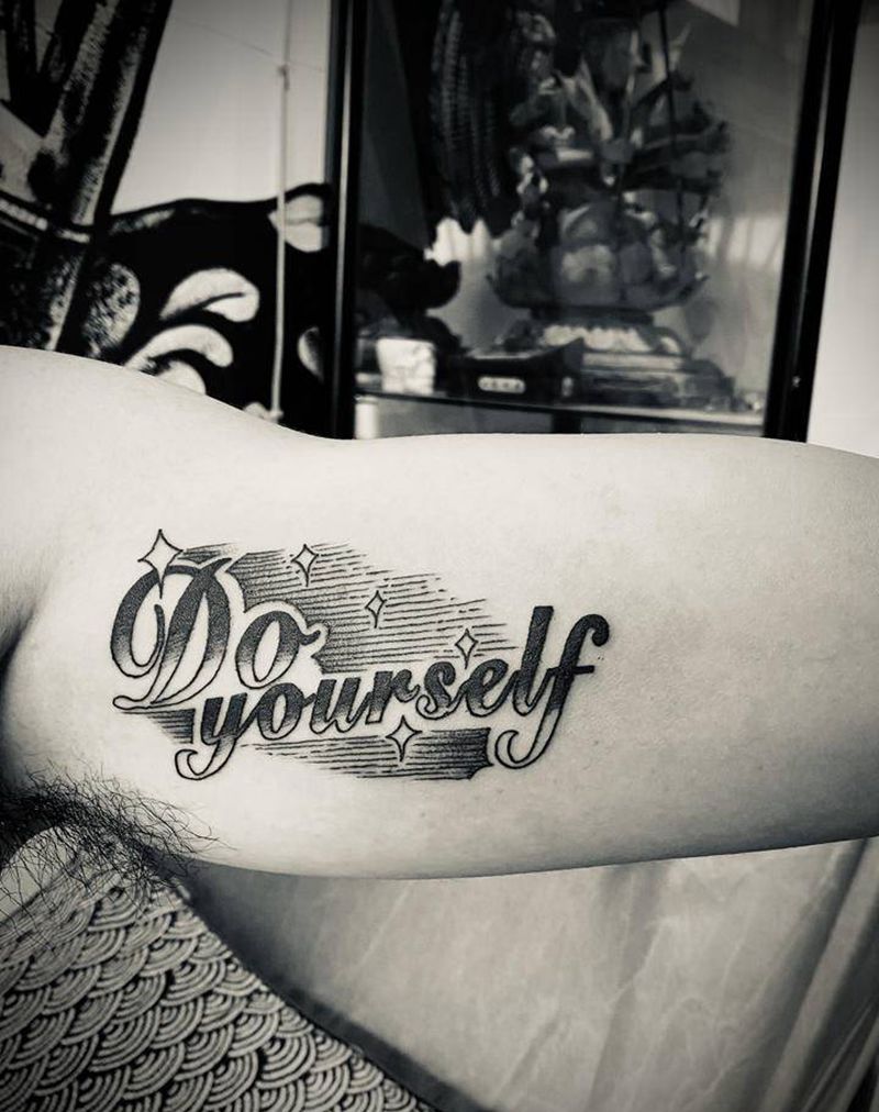 英文纹身图片_花体字纹身图案