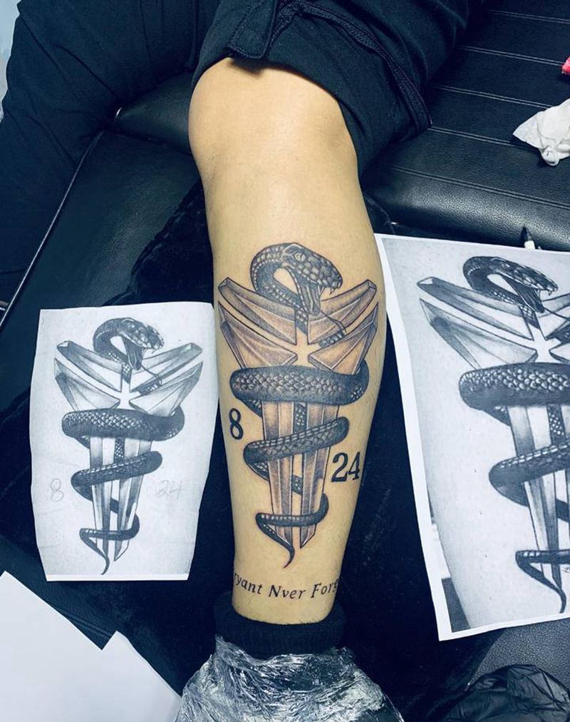 科比图腾纹身图片_欧美写实纹身图案