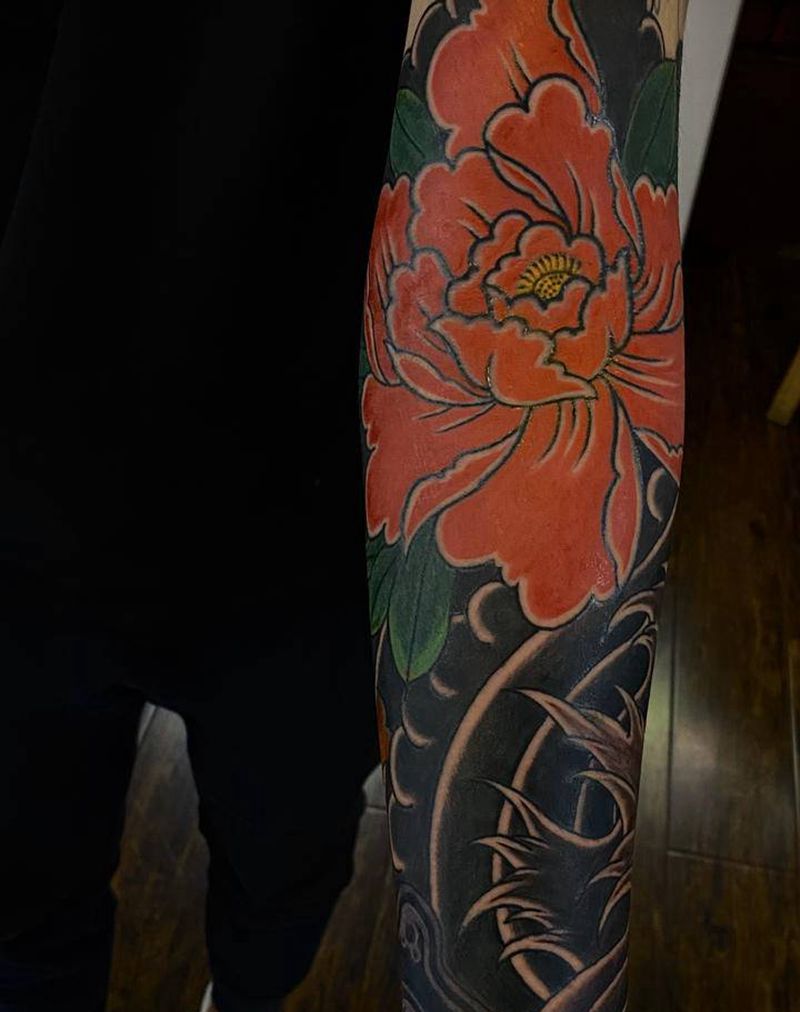 包小臂纹身图片_手臂老传统纹身图案