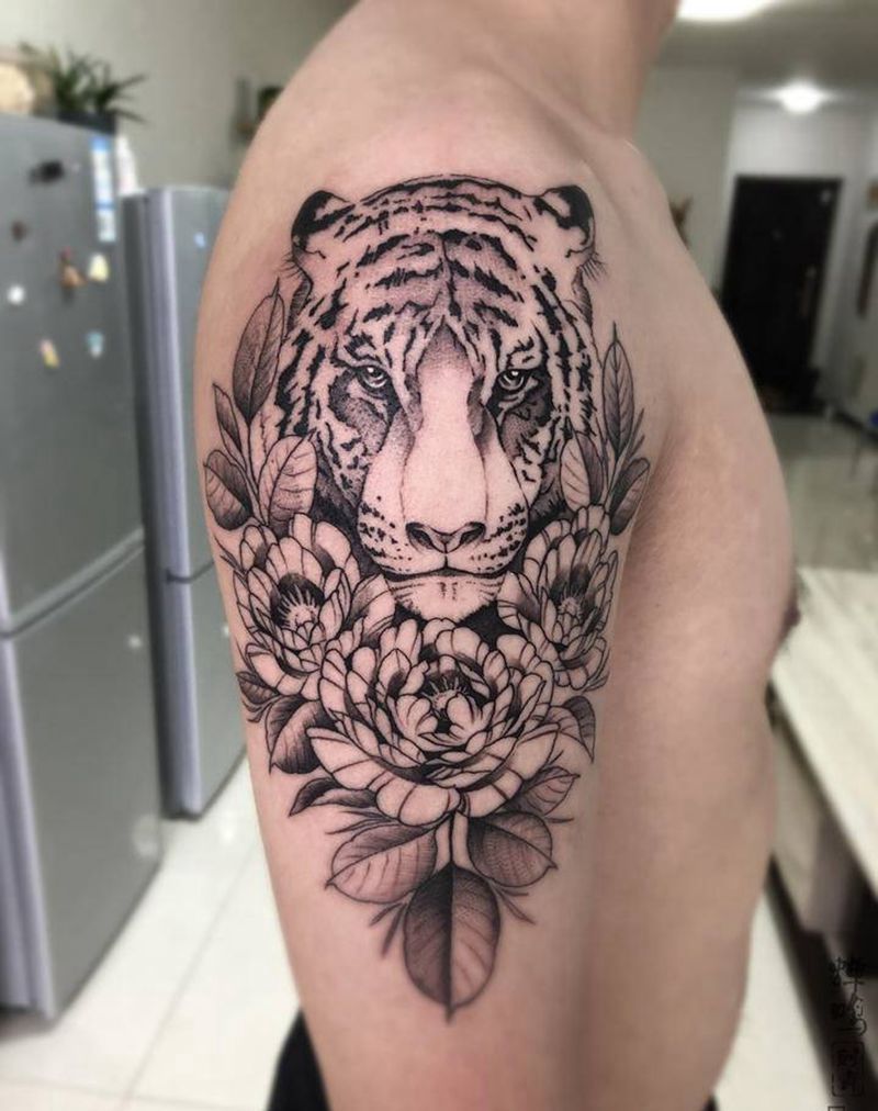 脑斧纹身图片_手臂New School纹身图案