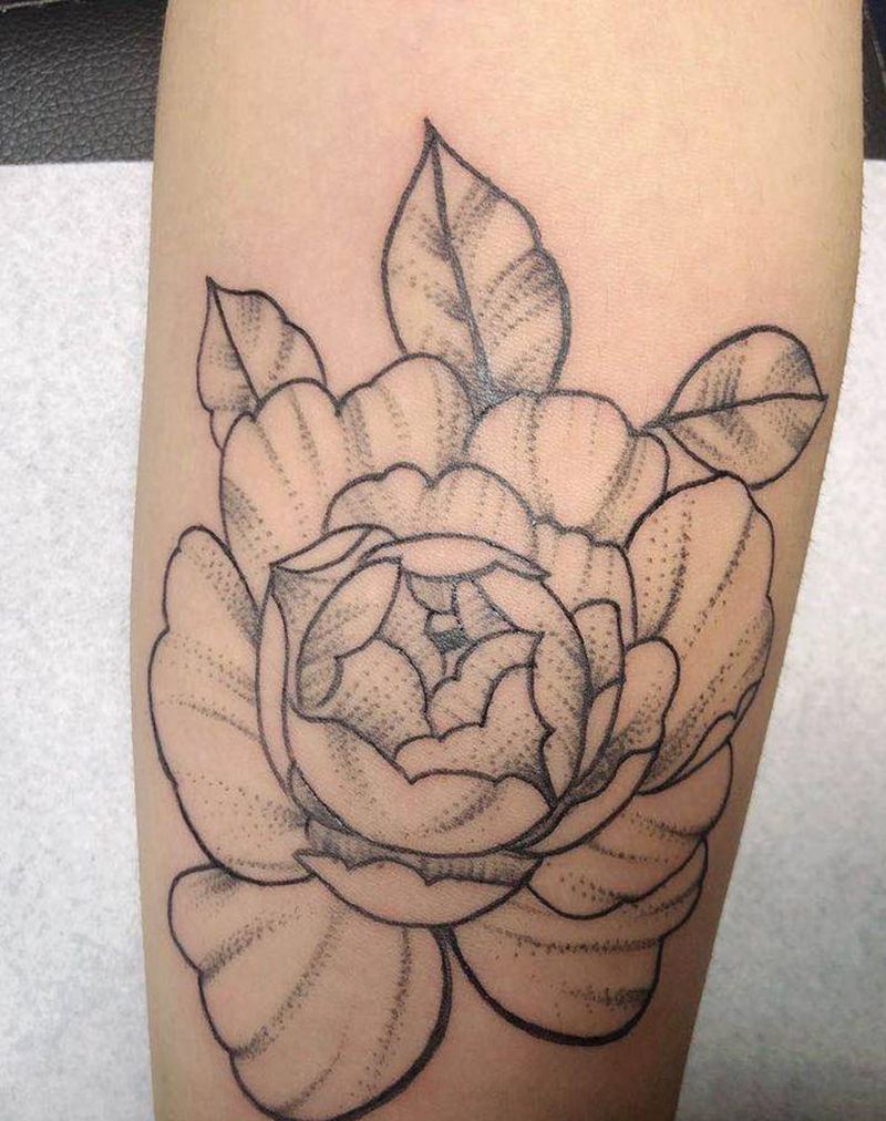 素花纹身图片_手臂新传统纹身图案