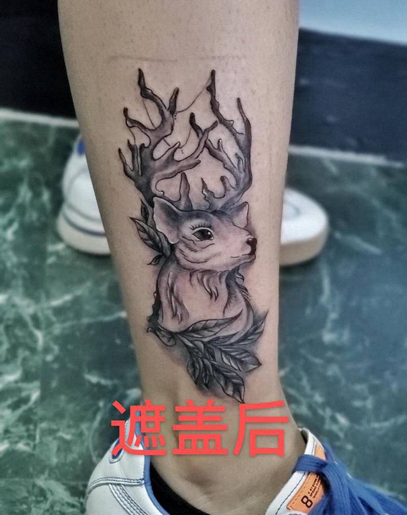 遮盖纹身图片_欧美写实纹身图案