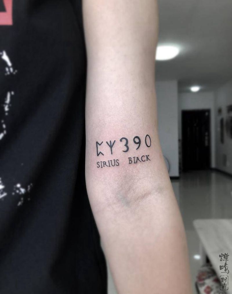 一组字符纹身纹身图片_手臂颈部图腾纹身图案