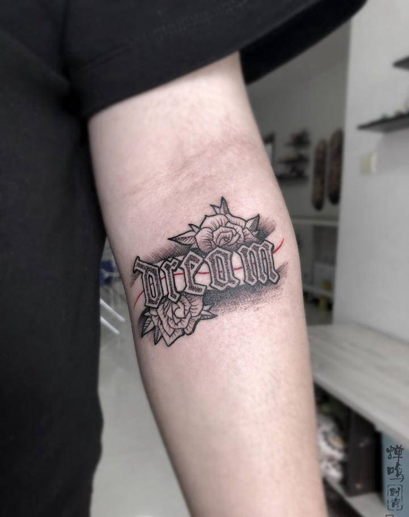 dream纹身图片_手臂New School纹身图案