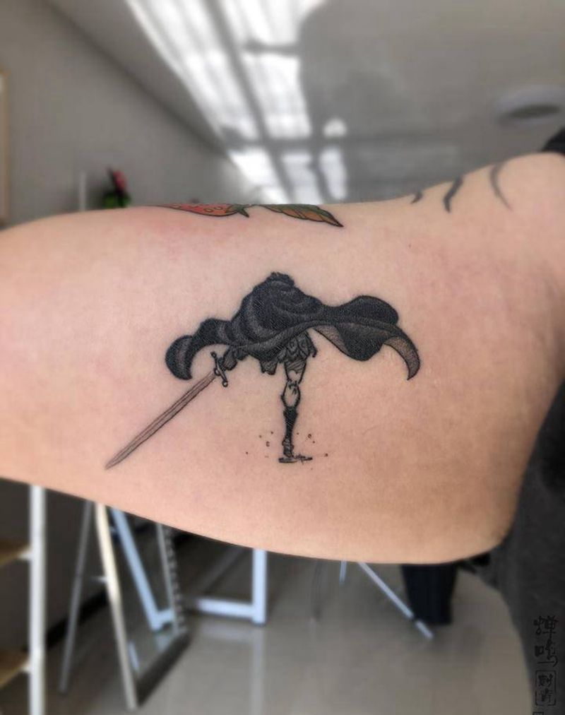 《海贼王》居鲁士纹身图片_手臂New School纹身图案