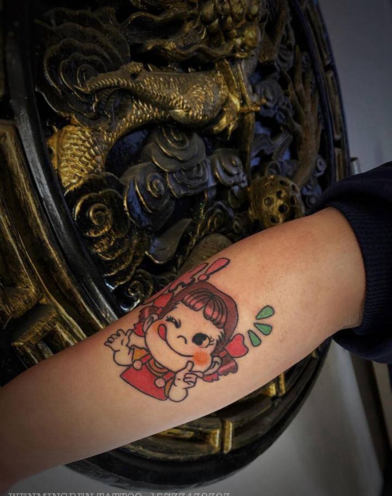 彩色小图✖️2纹身图片_手臂新传统纹身图案