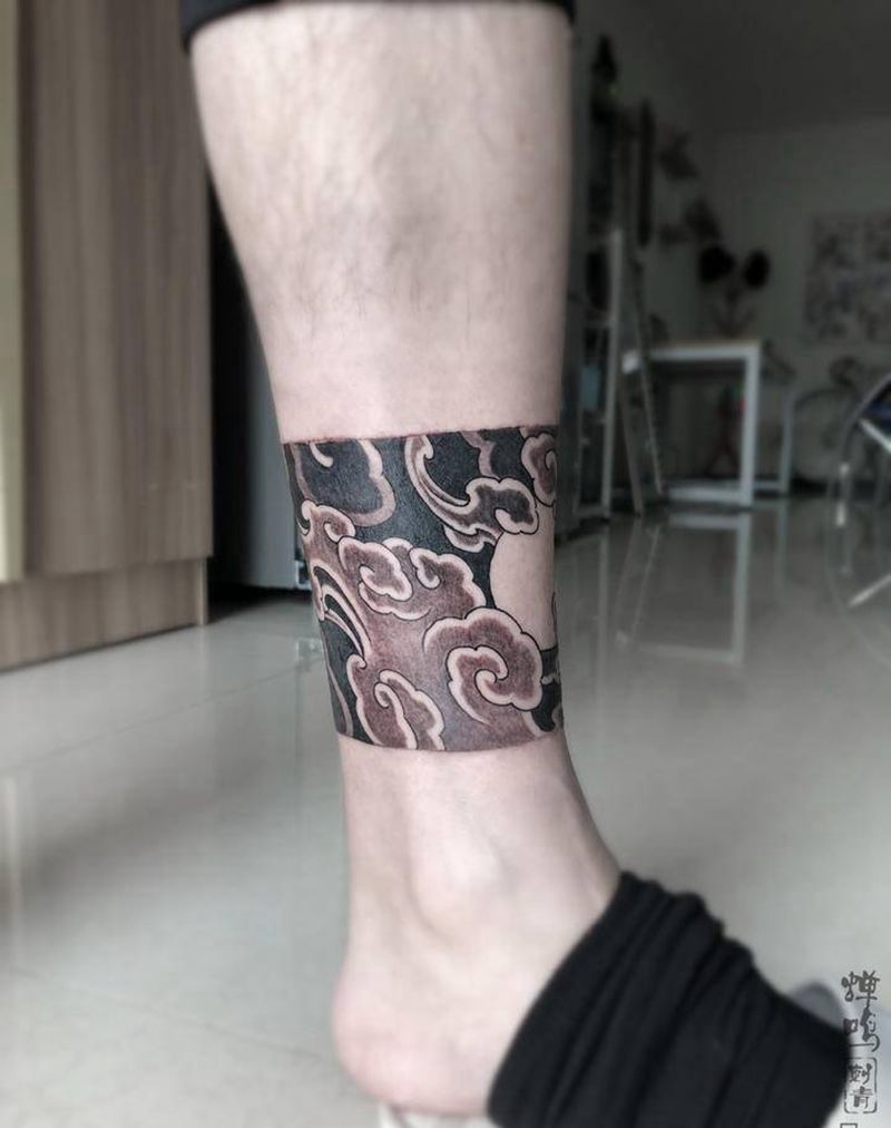 ☁️☀️☁️纹身图片_腿部新传统纹身图案