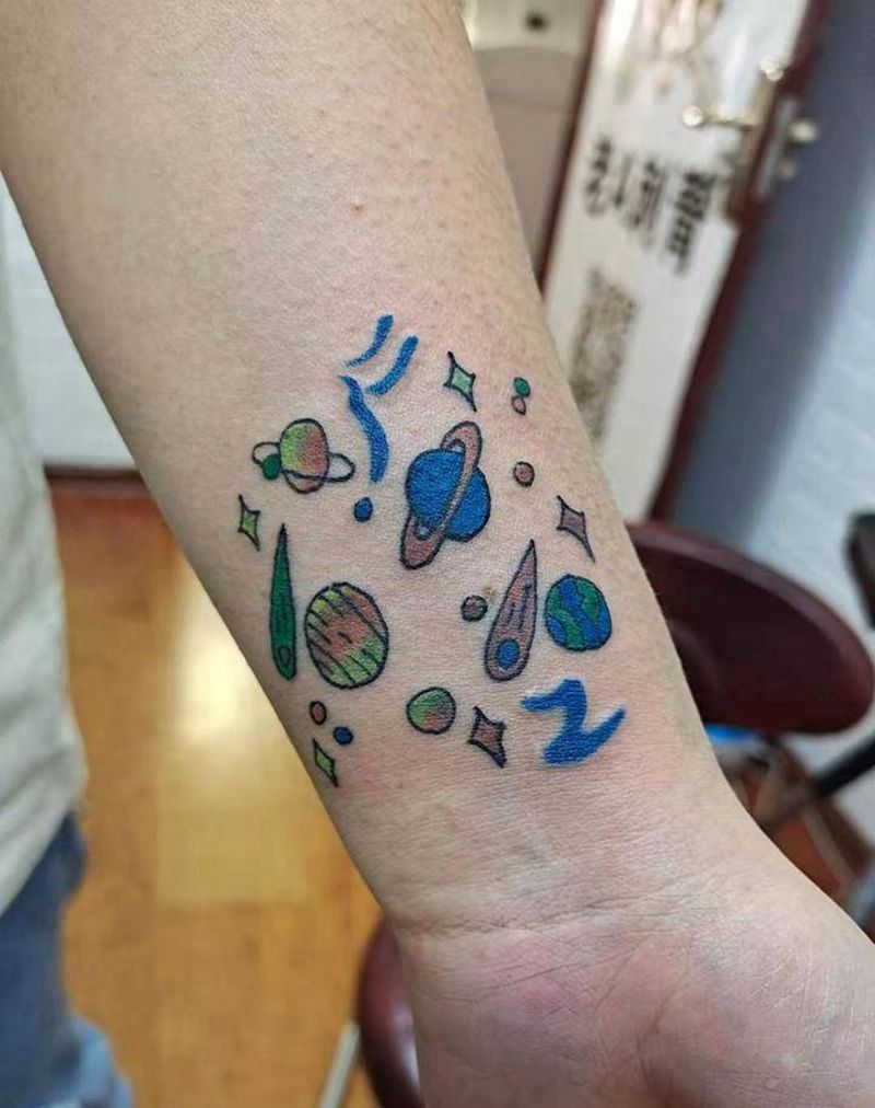 小清新纹身图片_手臂老传统新传统纹身图案