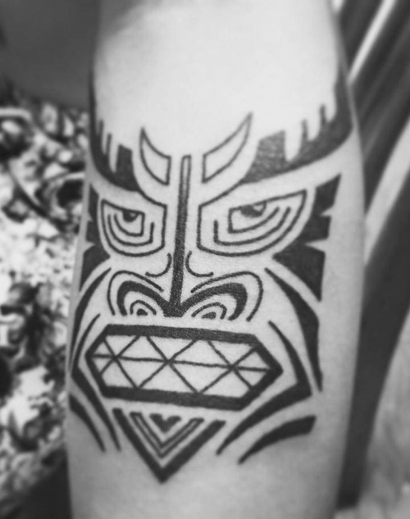 玛雅图腾纹身图片_成品手臂图腾原创纹身图案