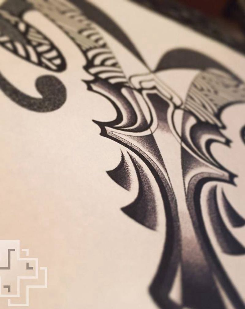 白羊座♈️纹身图片_手稿手臂腿部肩部背部胸部清新图腾原创纹身图案