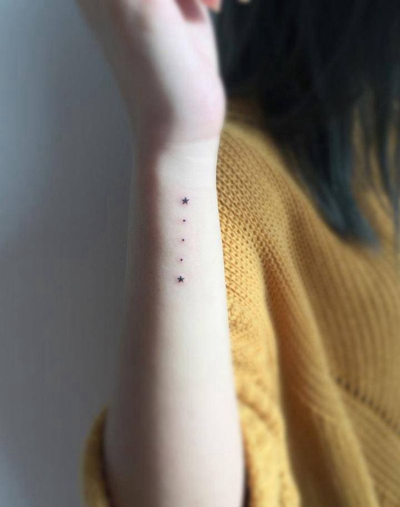 ⭐️ · · · ⭐️纹身图片_成品手臂清新几何图腾纹身图案