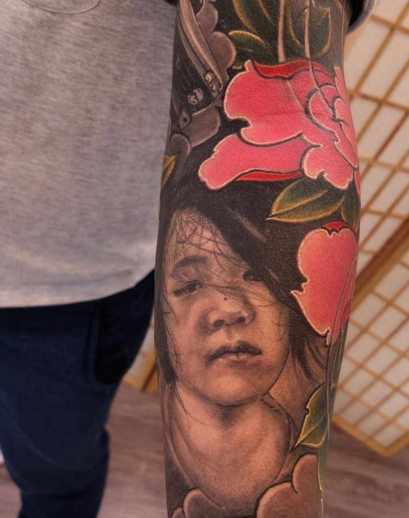 写实➕传统纹身图片_手臂新传统欧美写实纹身图案