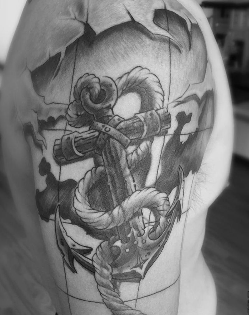 ⚓️纹身图片_成品手臂欧美清新静物纹身图案