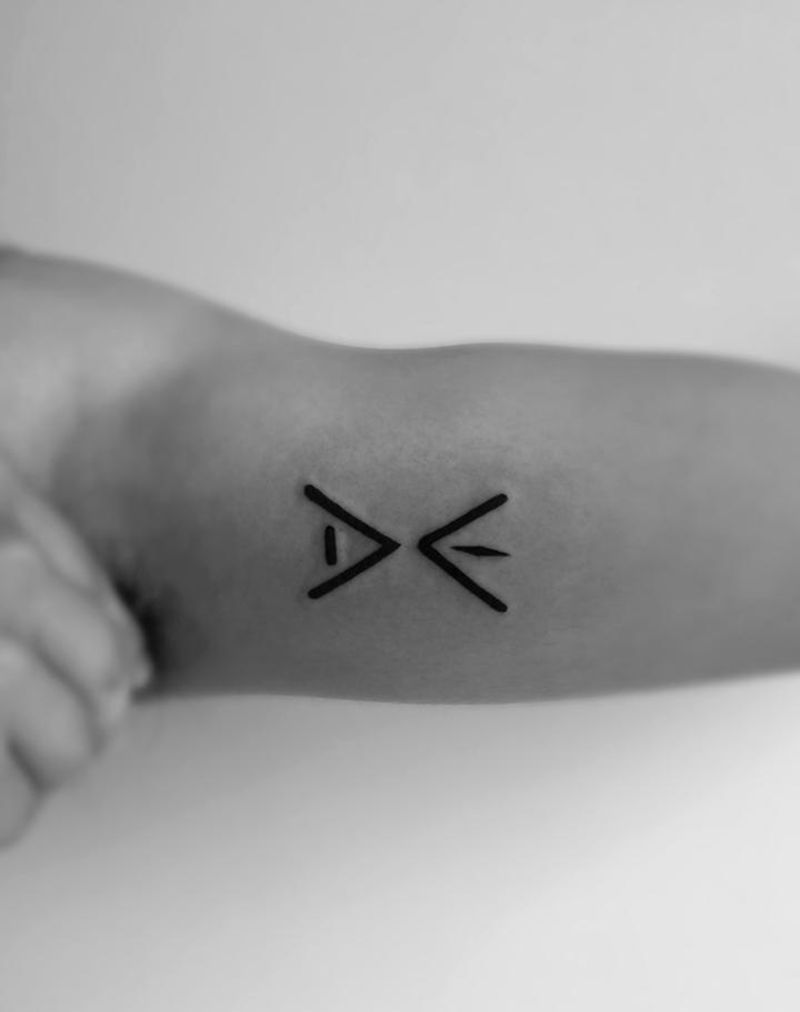 小清新纹身纹身图片_成品手臂清新图腾纹身图案