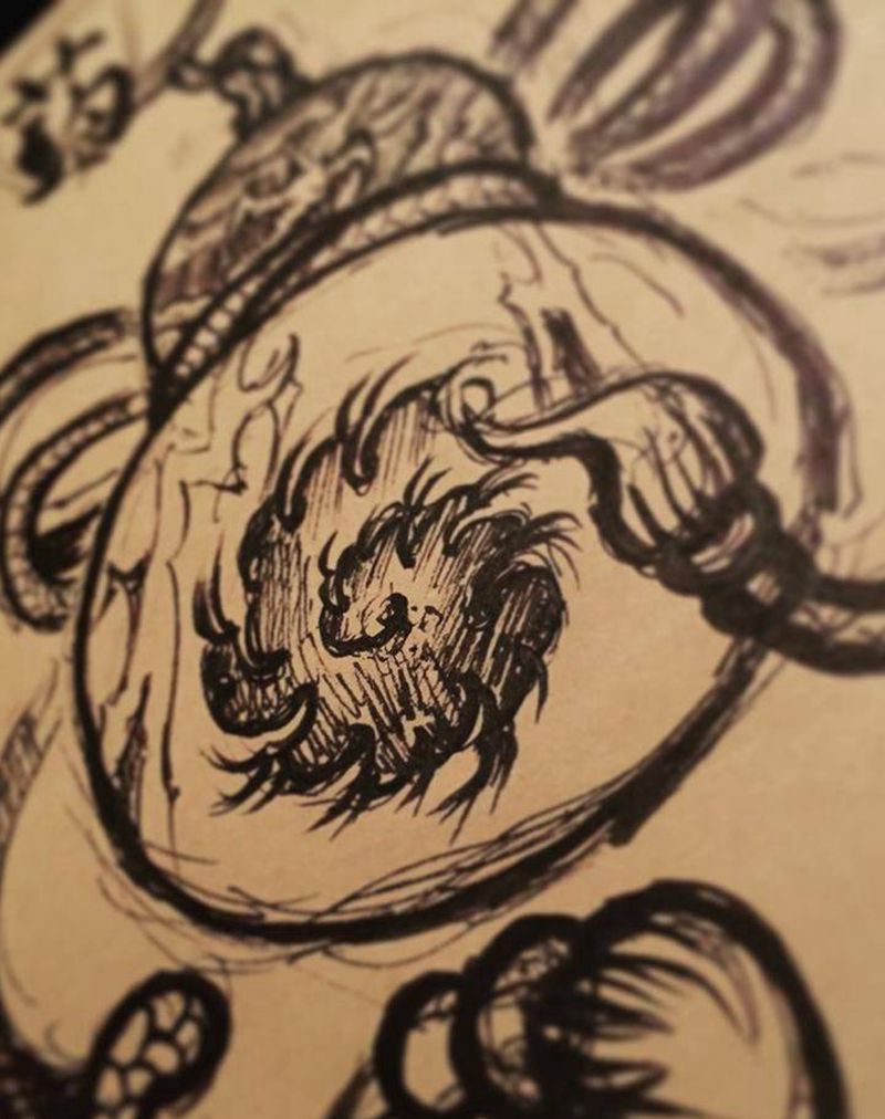 福禄纹身图片_成品肩部腰部手臂腿部传统清新植物静物原创纹身图案