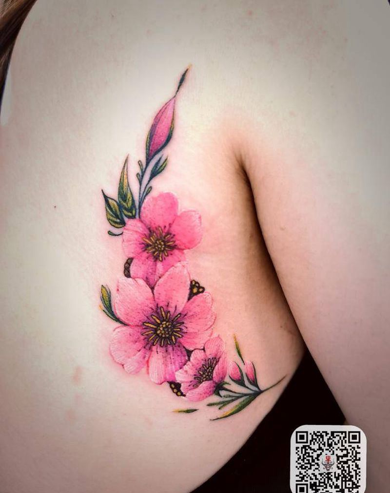 花花纹身图片_水彩纹身图案