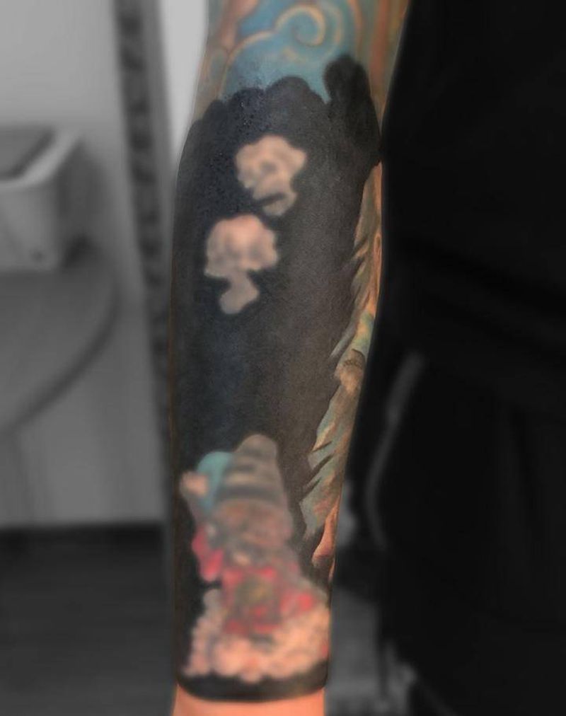 ⬛️⬛️⬛️纹身图片_成品手臂图腾纹身图案