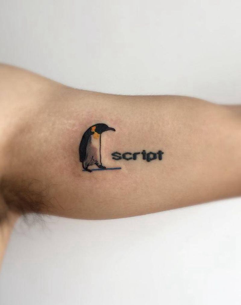 小清新纹身图片_成品手臂欧美清新动物纹身图案