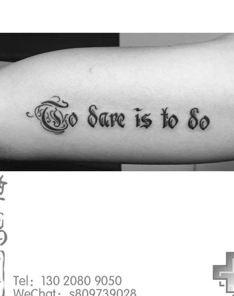 英文单词纹身图片_成品手臂清新字符纹身图案