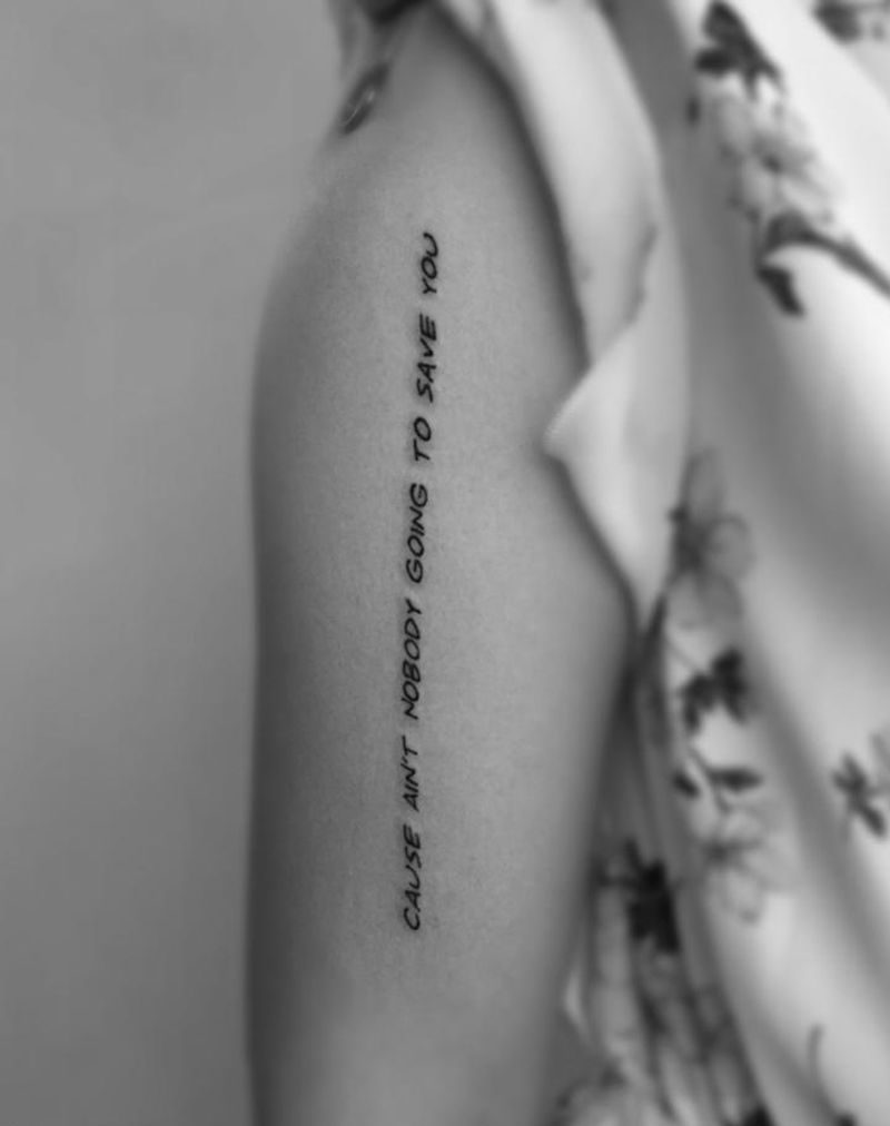 英文纹身图片_成品手臂清新字符图腾纹身图案