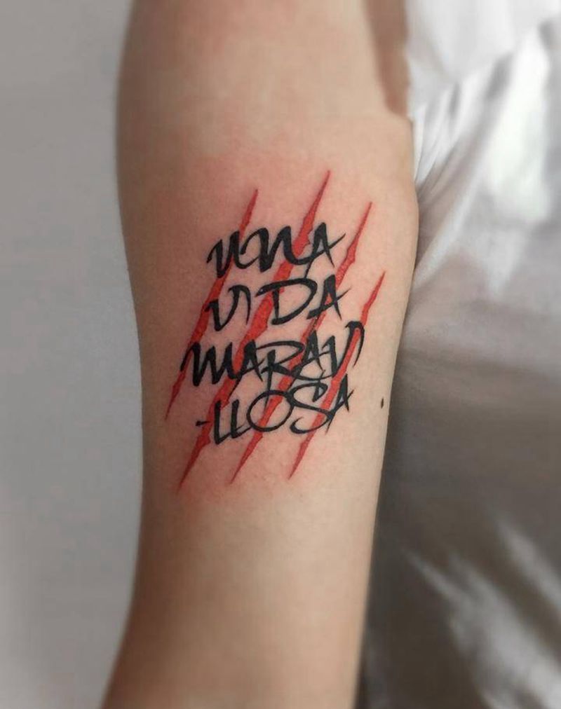 字母纹身纹身图片_成品手臂清新字符图腾纹身图案