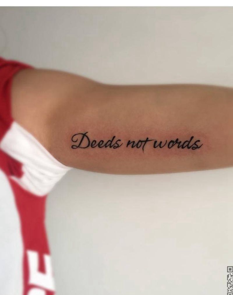 英文纹身图片_成品手臂清新字符图腾纹身图案