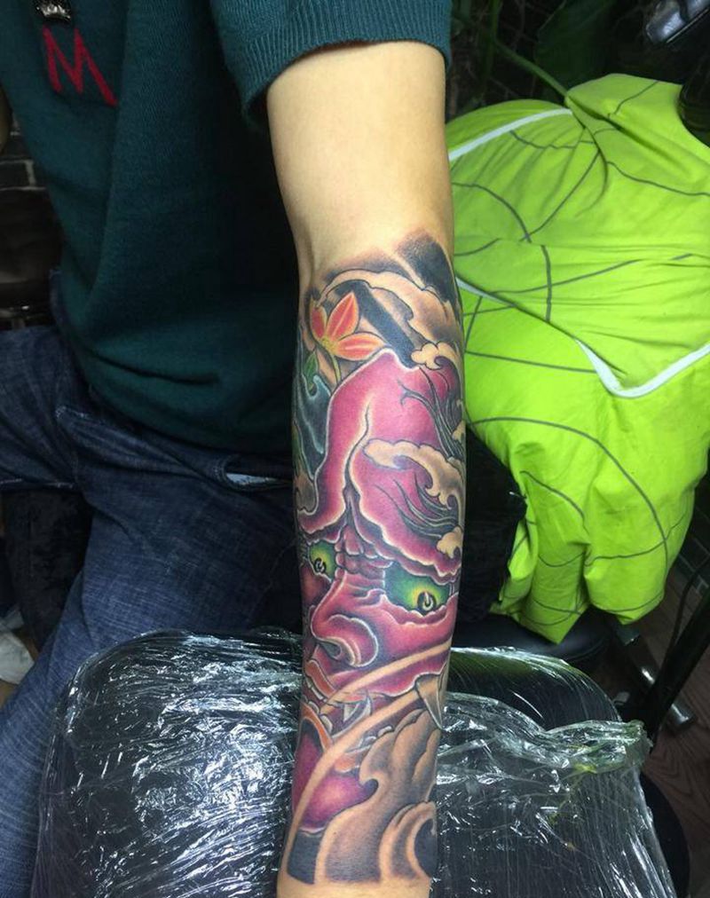 般若包小臂纹身图片