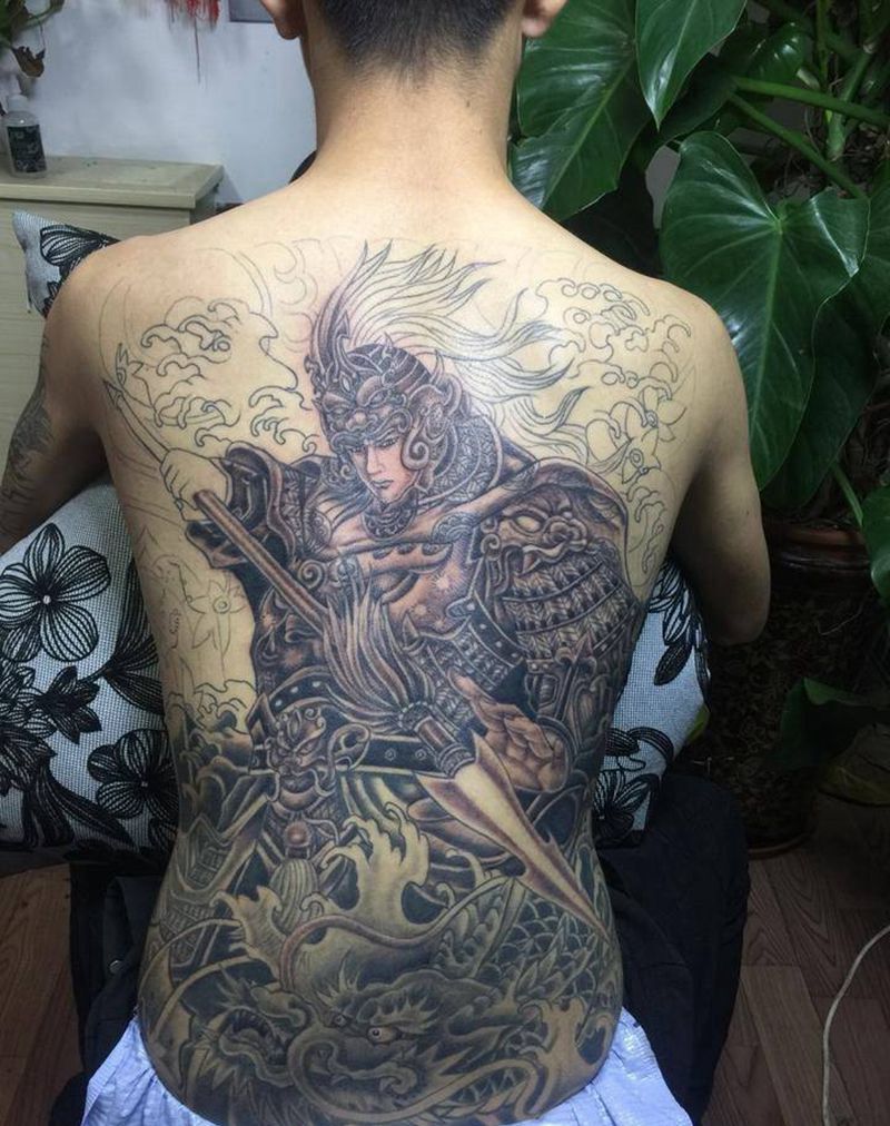 赵子龙纹身图片