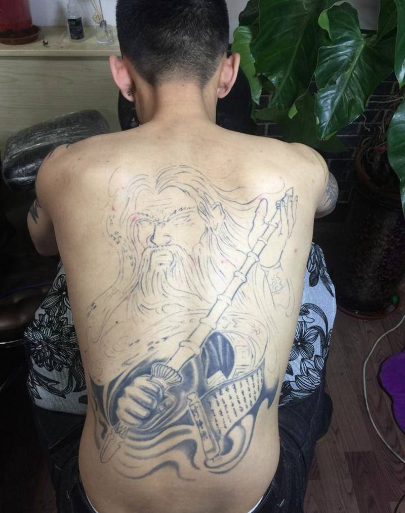 老图修改姜子牙纹身图片