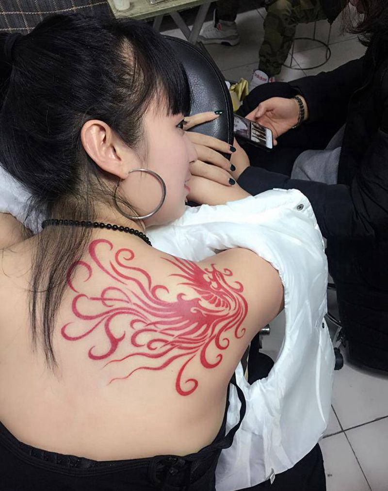 凤凰图腾纹身图片