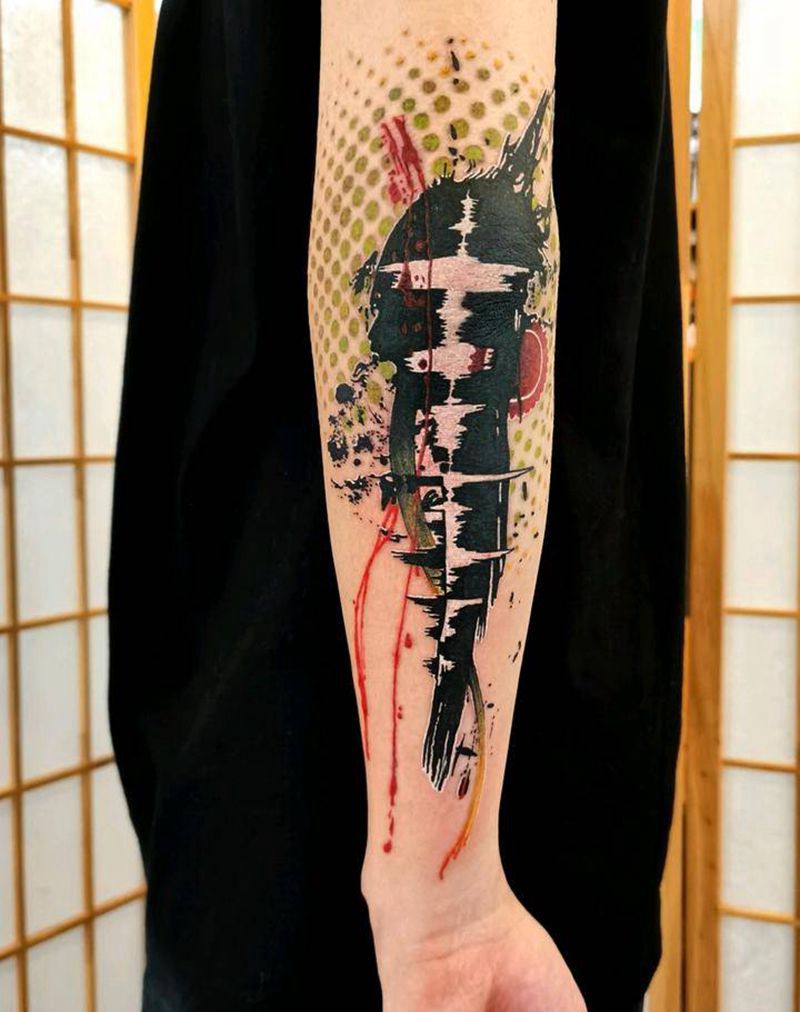 关于音乐纹身图片_手臂图腾纹身图案