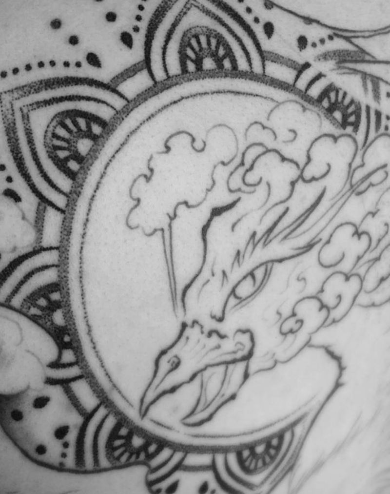 凤凰纹身图片_成品背部传统原创纹身图案