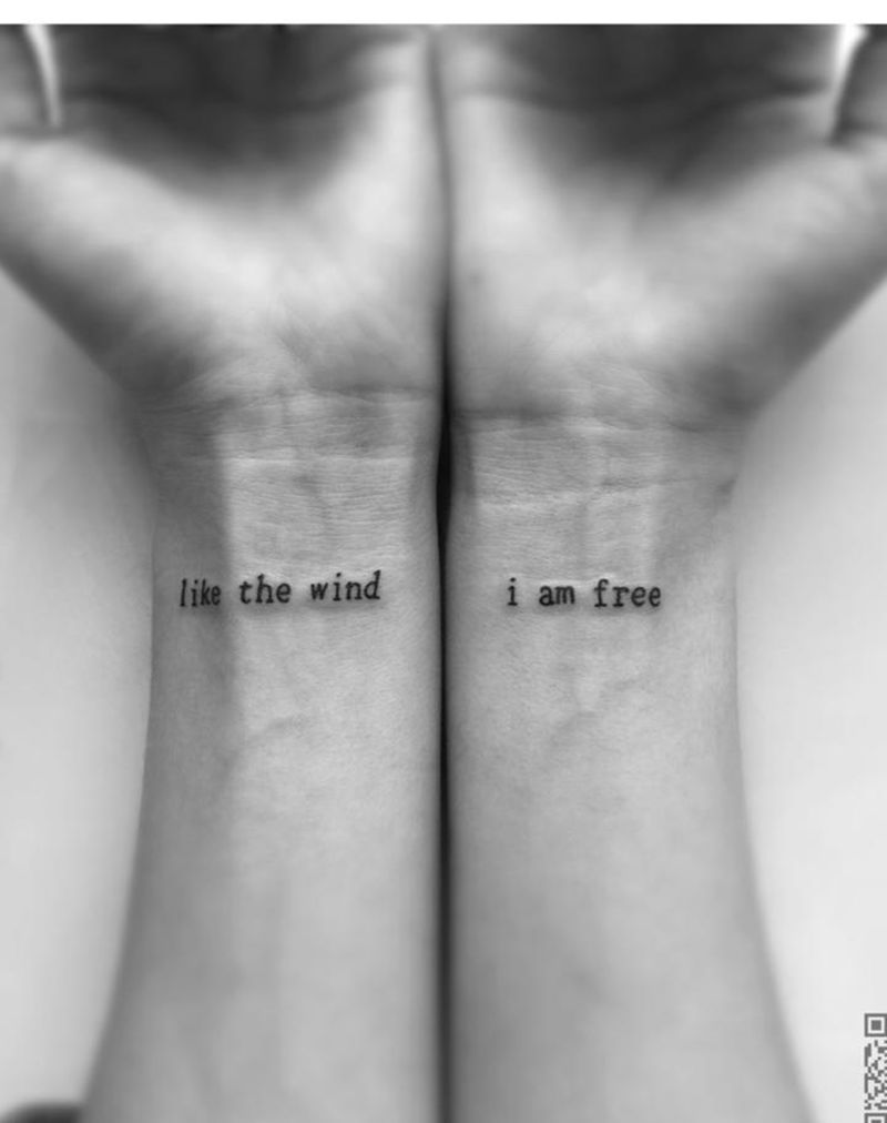 英文纹身图片_成品手臂清新字符图腾纹身图案