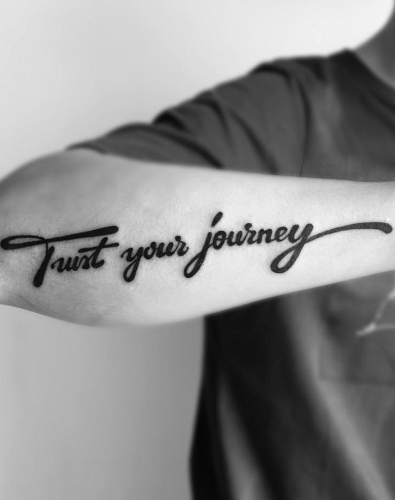 英文纹身图片_成品手臂清新字符图腾纹身图案