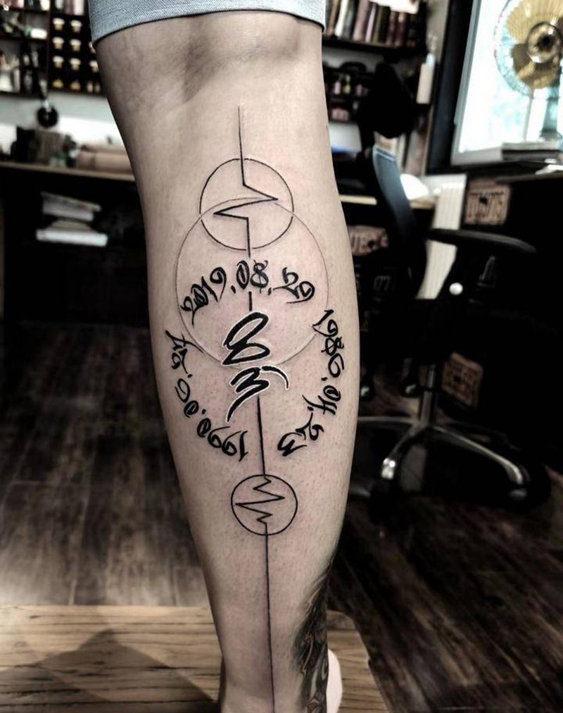 字纹身图片_图腾几何纹身图案