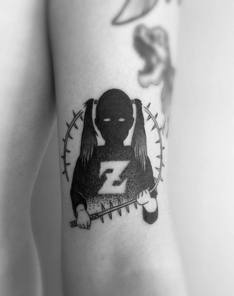 情侣纹身纹身图片_成品手臂清新字符人物图腾原创纹身图案