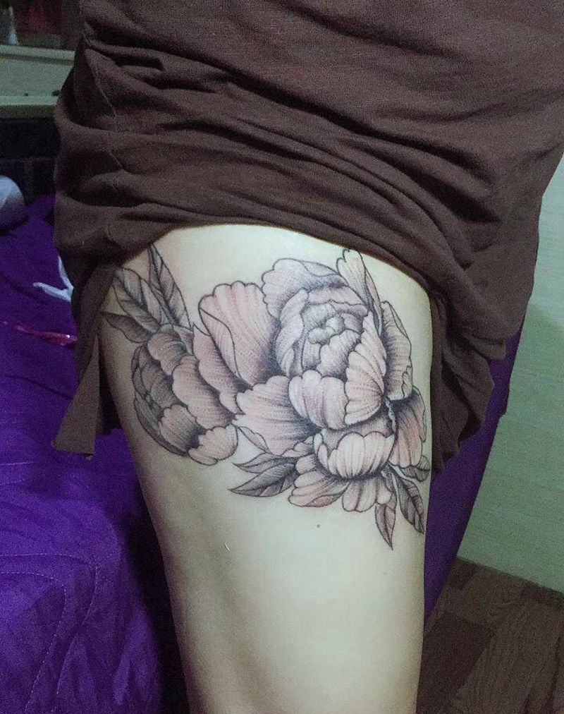 欧美素花纹身图片