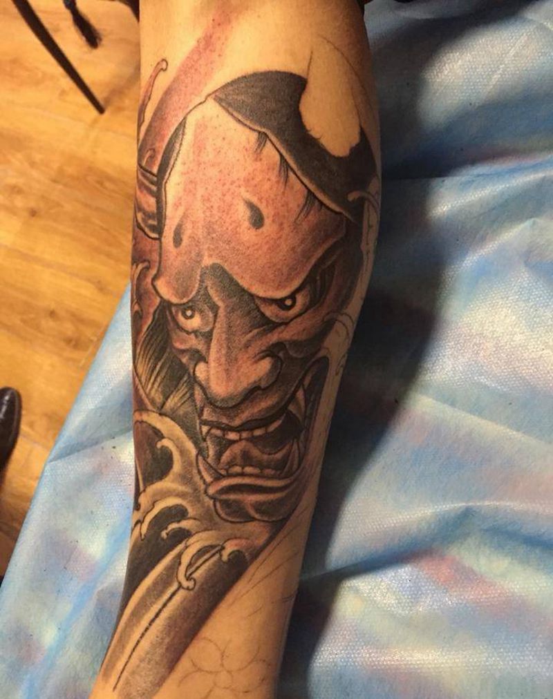 般若小腿！纹身图片