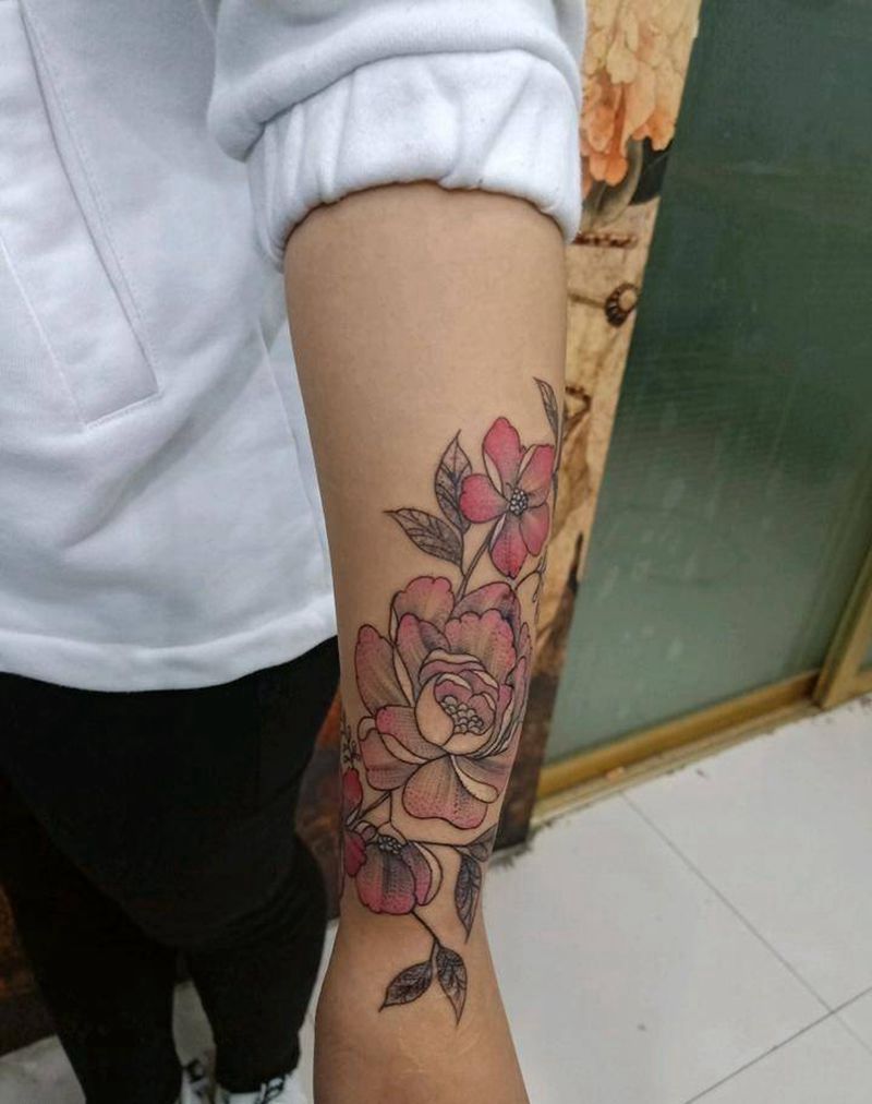 疤痕遮盖纹身图片_手臂纹身图案