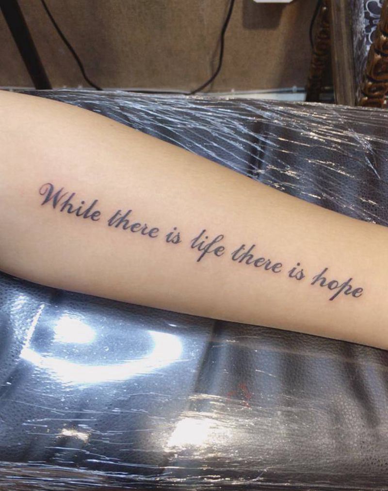 字母纹身图片_花体字纹身图案