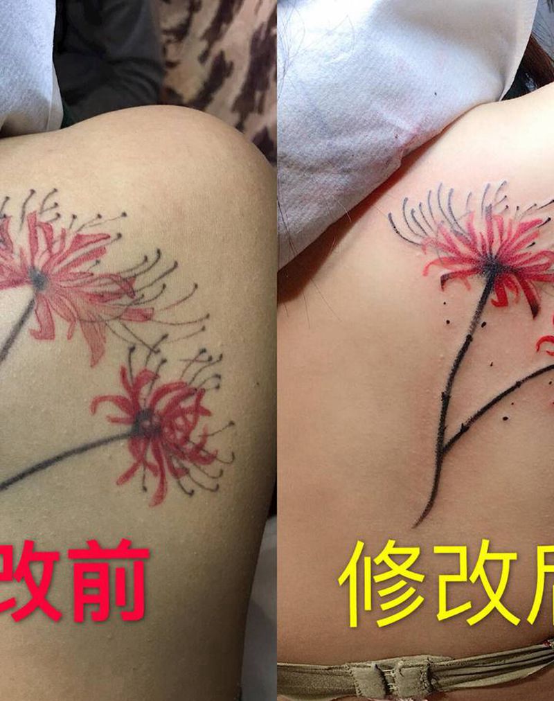 修改作品纹身图片_肩部水墨纹身图案